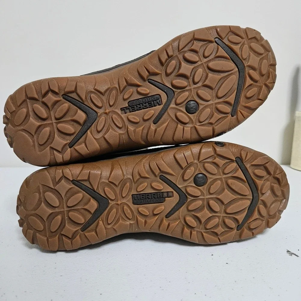 Merrell Murren Bracken Snow Boots Women 10 Brown‎ J02168 WTPF Insulated Faux Fur
